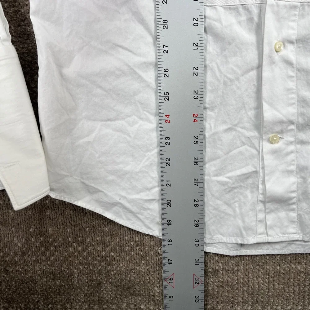 Suitsupply‎ Mens White Egyptian Cotton Slim Fit Tuxedo Dress Shirt 16.5 42